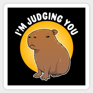 I'm judging you Capybara Cartoon Sticker